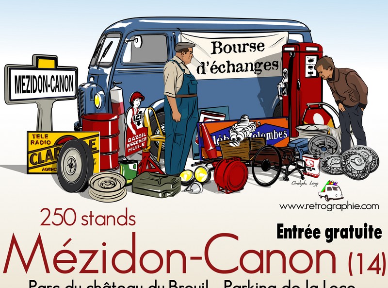24ème Bourses d'Echanges des véhicules anciens à Mézidon Vallée d'Auge