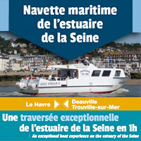 Traversées de l'estuaire de la Seine entre Trouville et Le Havre
