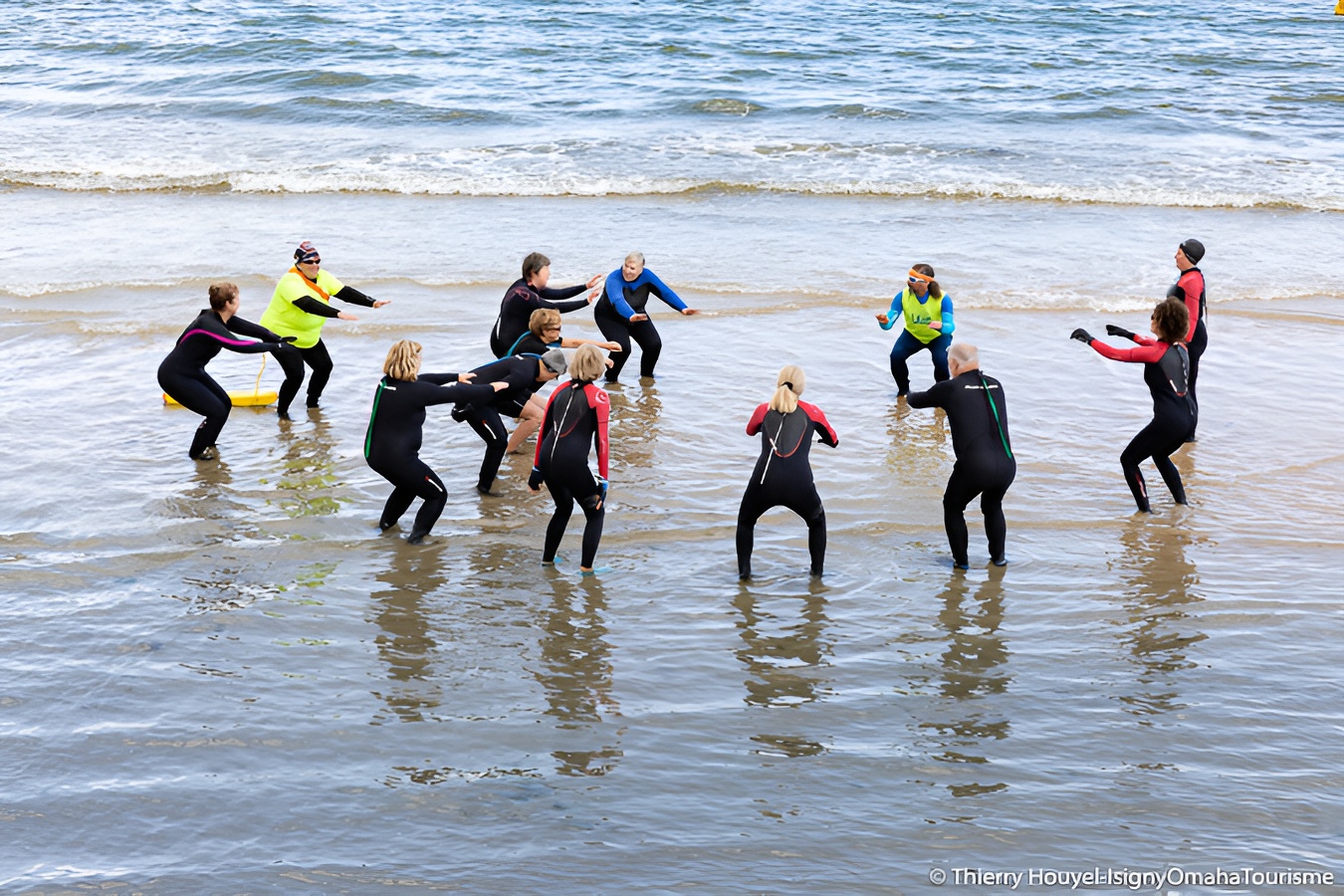 Marche aquatique - Longe Côte à Grandcamp-Maisy