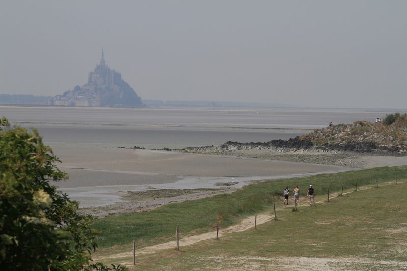 Les chemins du Mont-Saint-Michel - Chemin de Barfleur - Saint-Jean-le-Thomas - Le Mont-Saint-Michel
