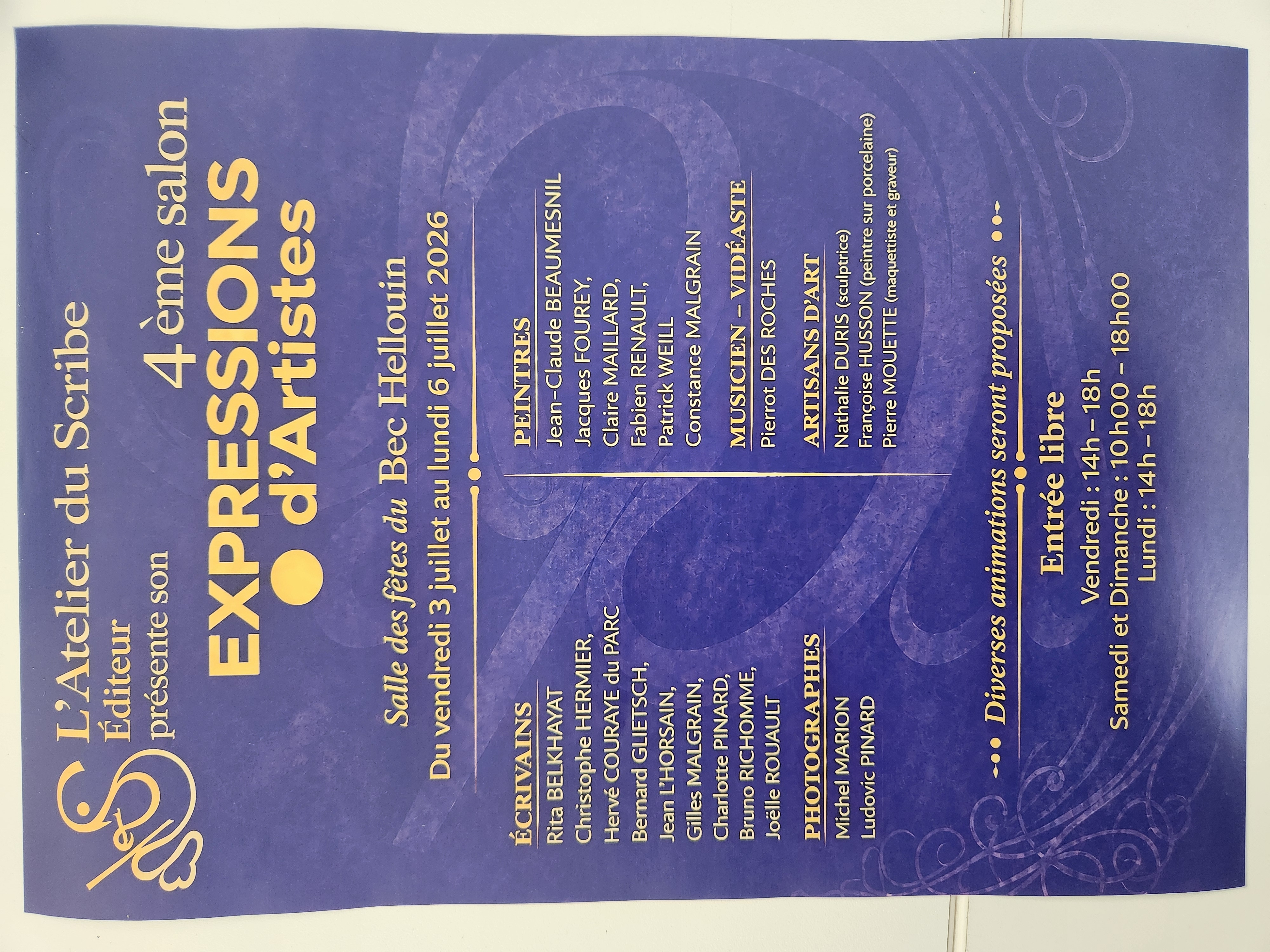 4ème salon Expressions d'Artistes