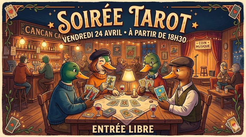Soirée tarot chez Cancan Café