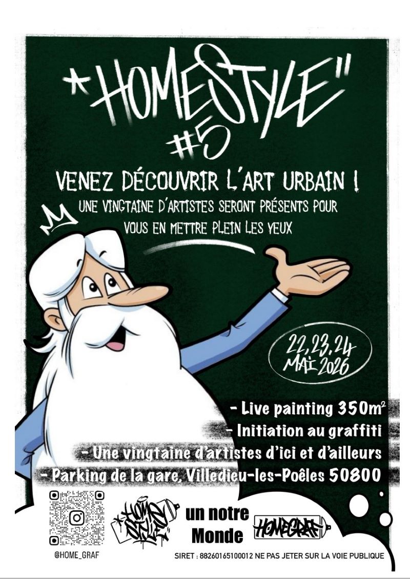 Art urbain "HomeStyle" — visuel événement