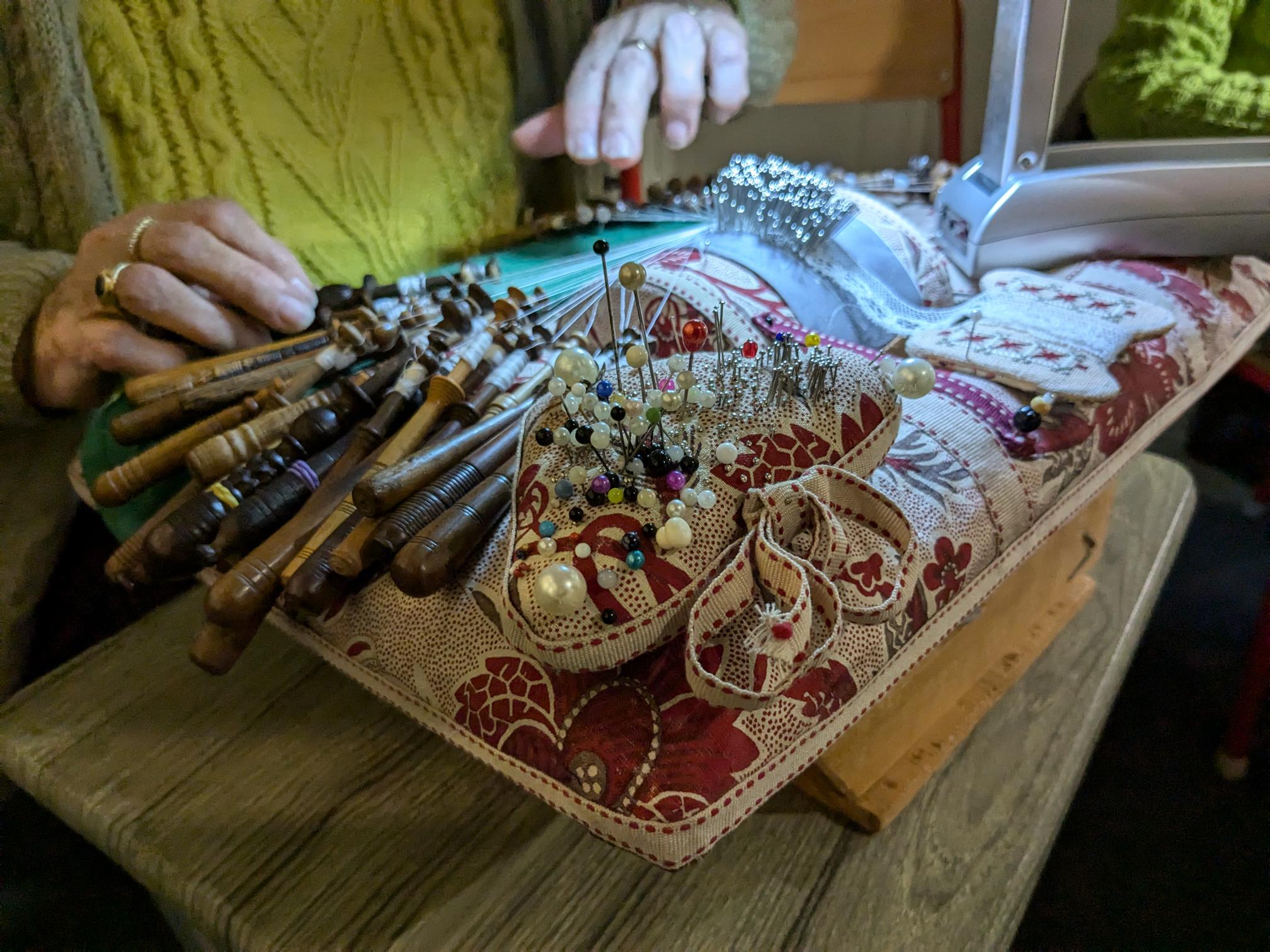 Démonstration de dentelle