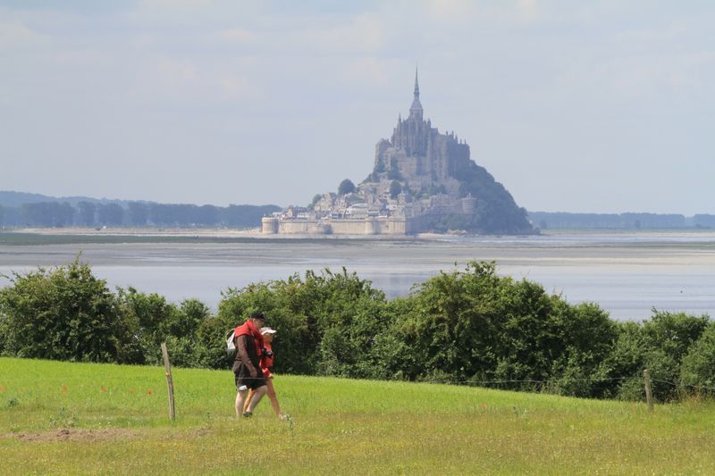 Les chemins du Mont-Saint-Michel - Chemin de Cherbourg - Saint-Jean-le-Thomas - Le Mont-Saint-Michel, Saint-Jean-le-Thomas