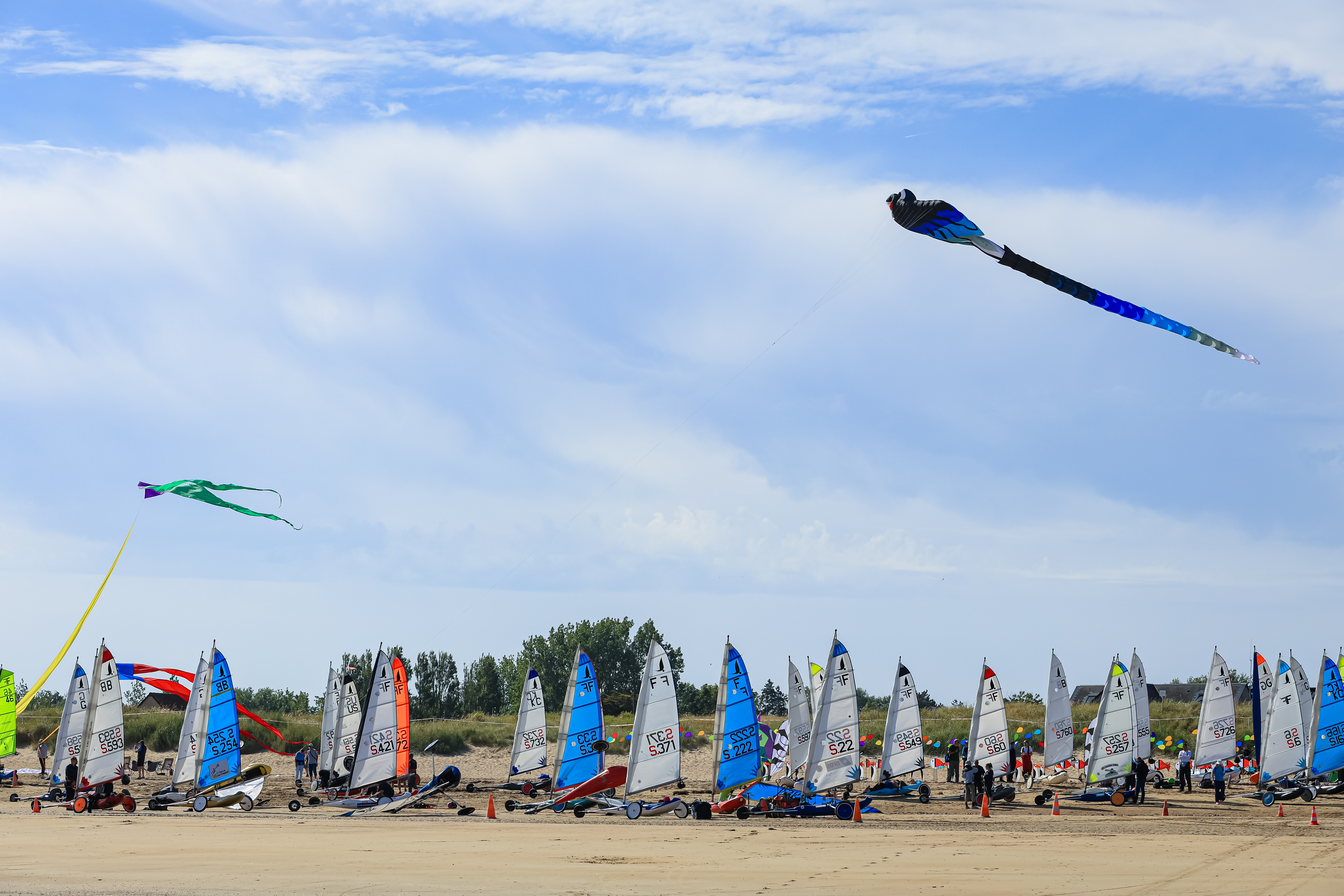 Championnat d'Europe de char à voile à Asnelles