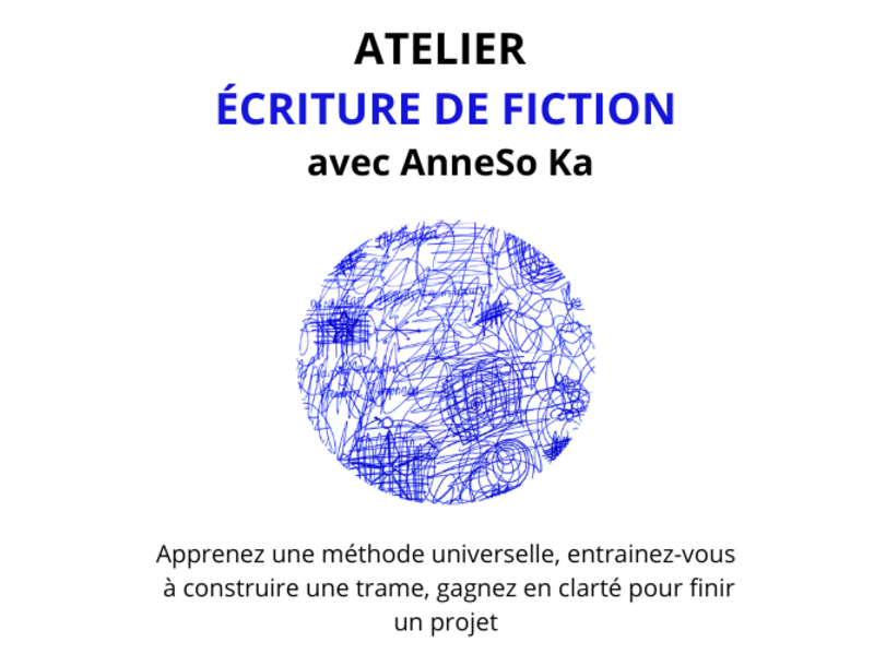 Atelier écriture de fiction — visuel événement