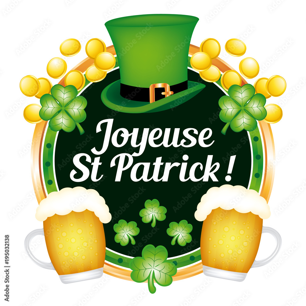 Le café fête  la Saint Patrick