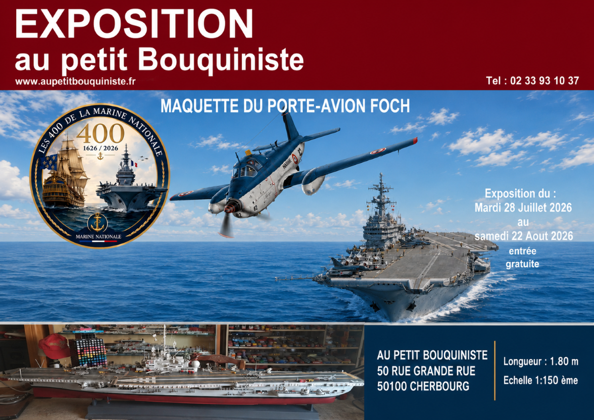Maquette du porte-avion Foch