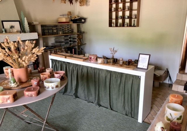 Visite > Atelier bougies fleurs