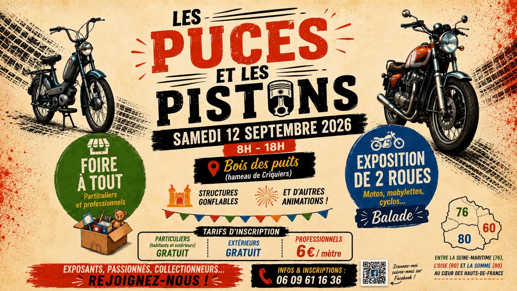 Les puces et les pistons à Criquiers