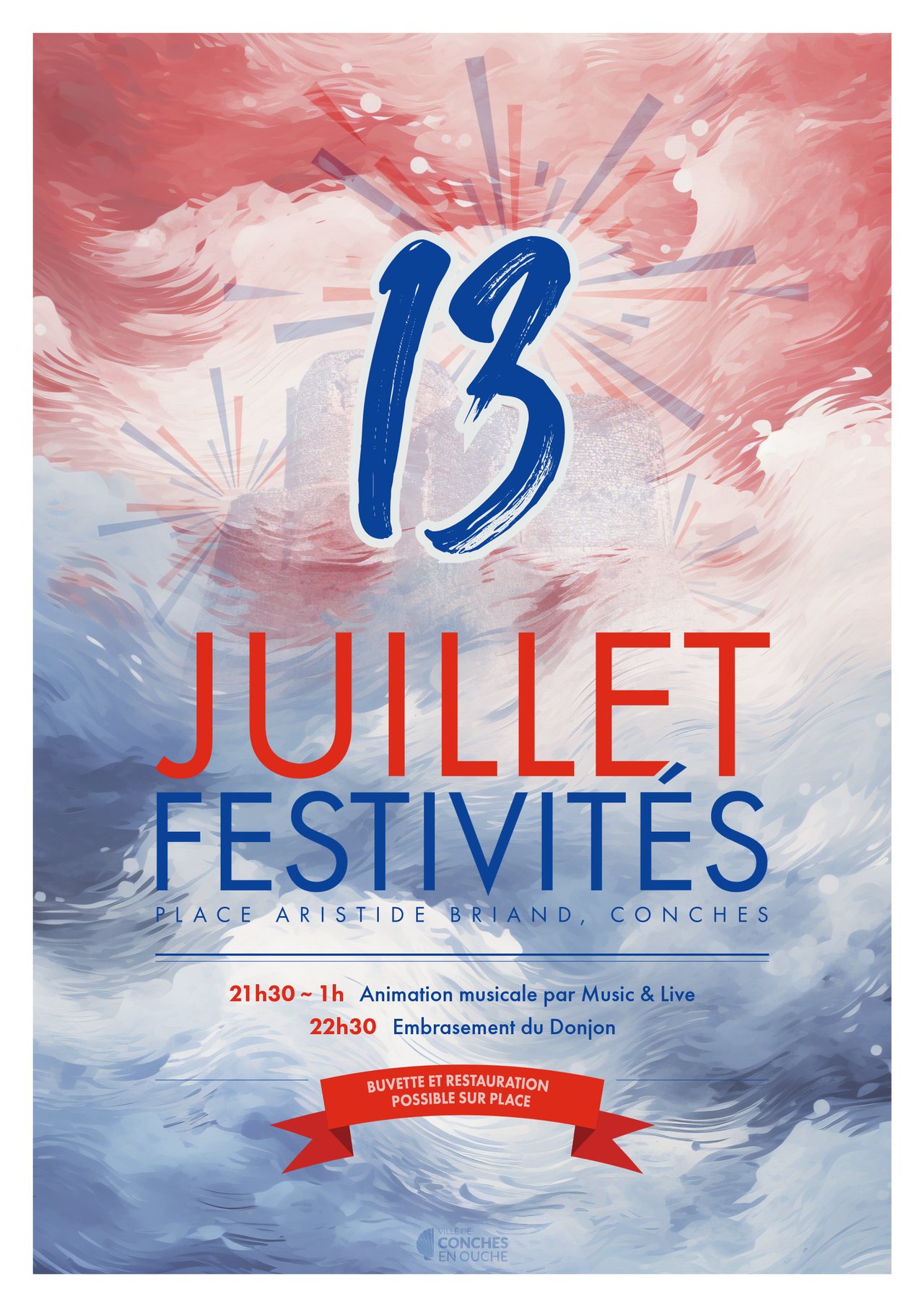 Festivités du 13 juillet à Conches-en-Ouche