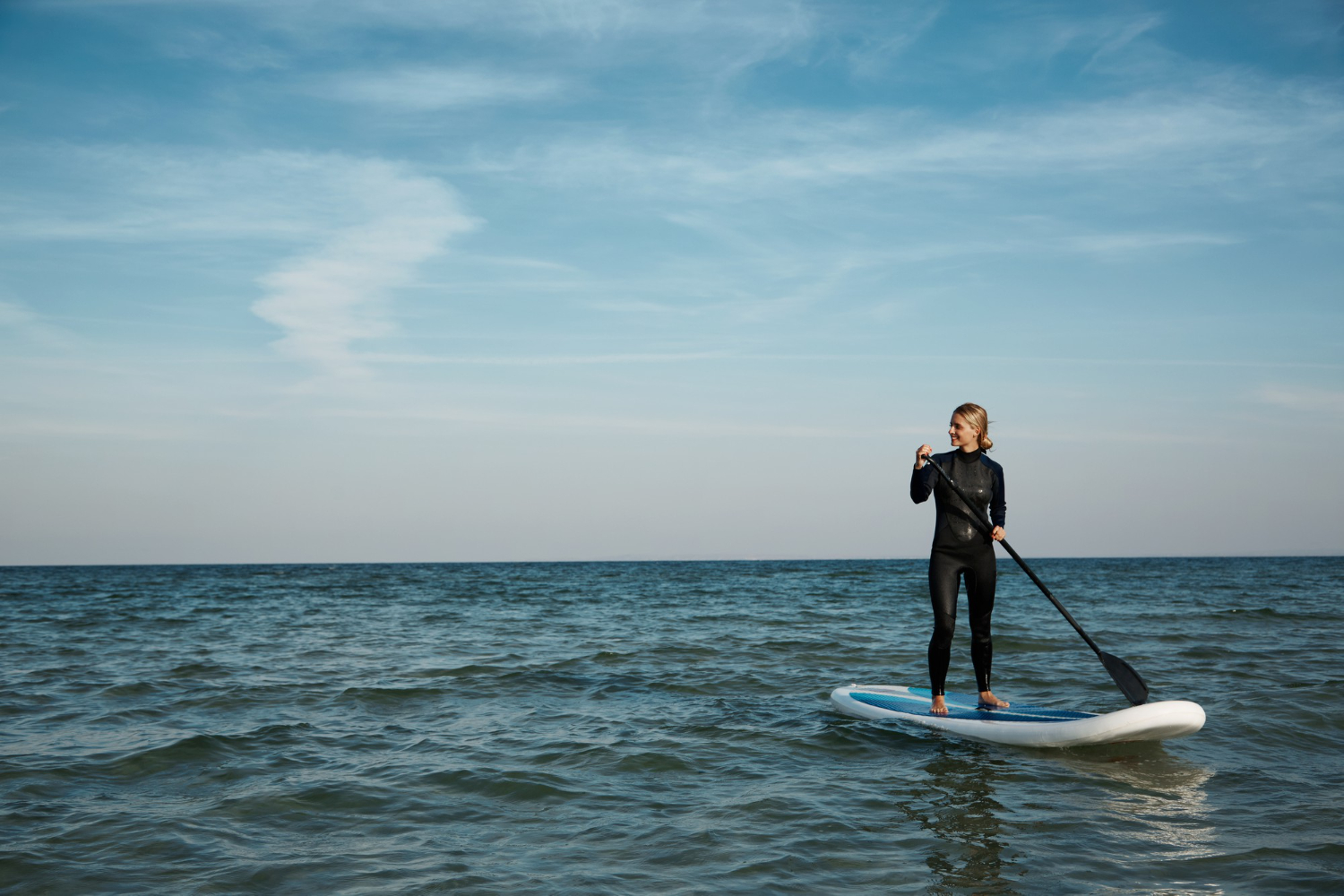 Location de paddle individuel avec le Club Nautique de Trouville Hennequeville CNTH