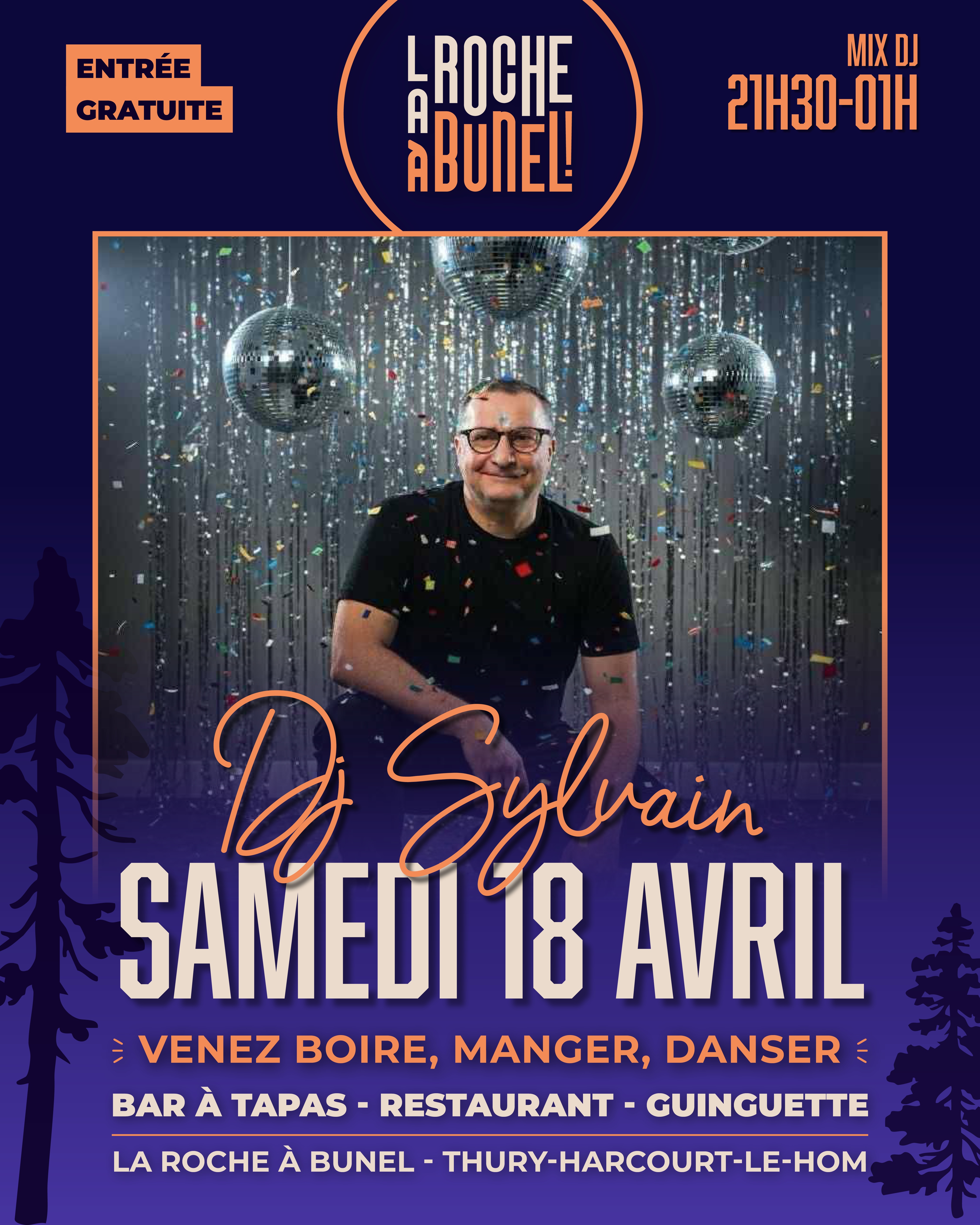Dj Sylvain à la Roche à Bunel — visuel événement