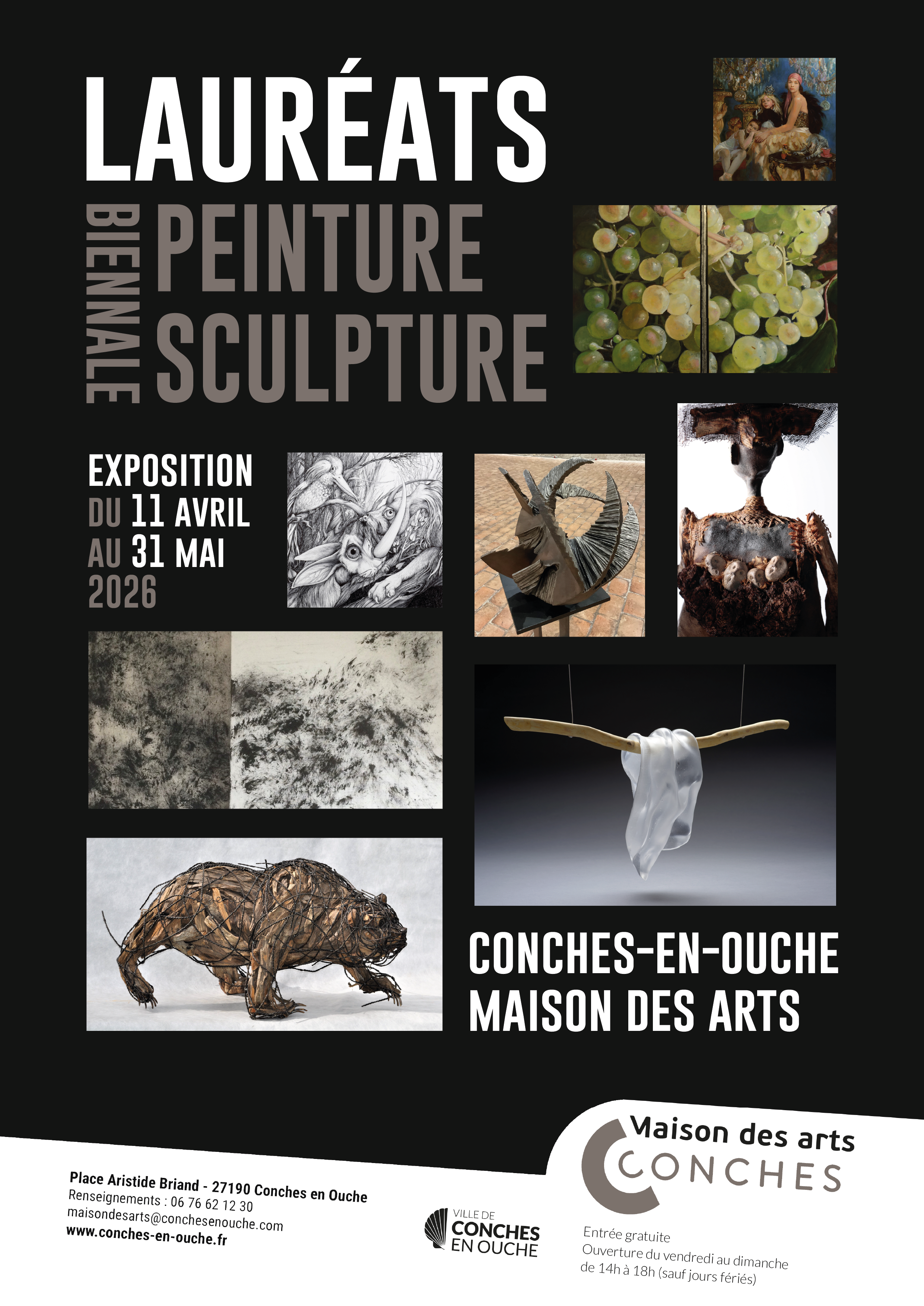 Lauréats de la Biennale Peinture-Sculpture 2025, du 11.04 au 31.05.2026