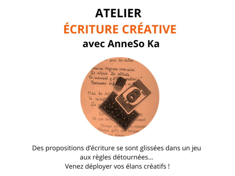 Atelier écriture créative — visuel événement