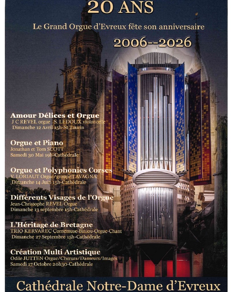 Concert Orgue et Polyphonies Corses à la Cathédrale d'Évreux