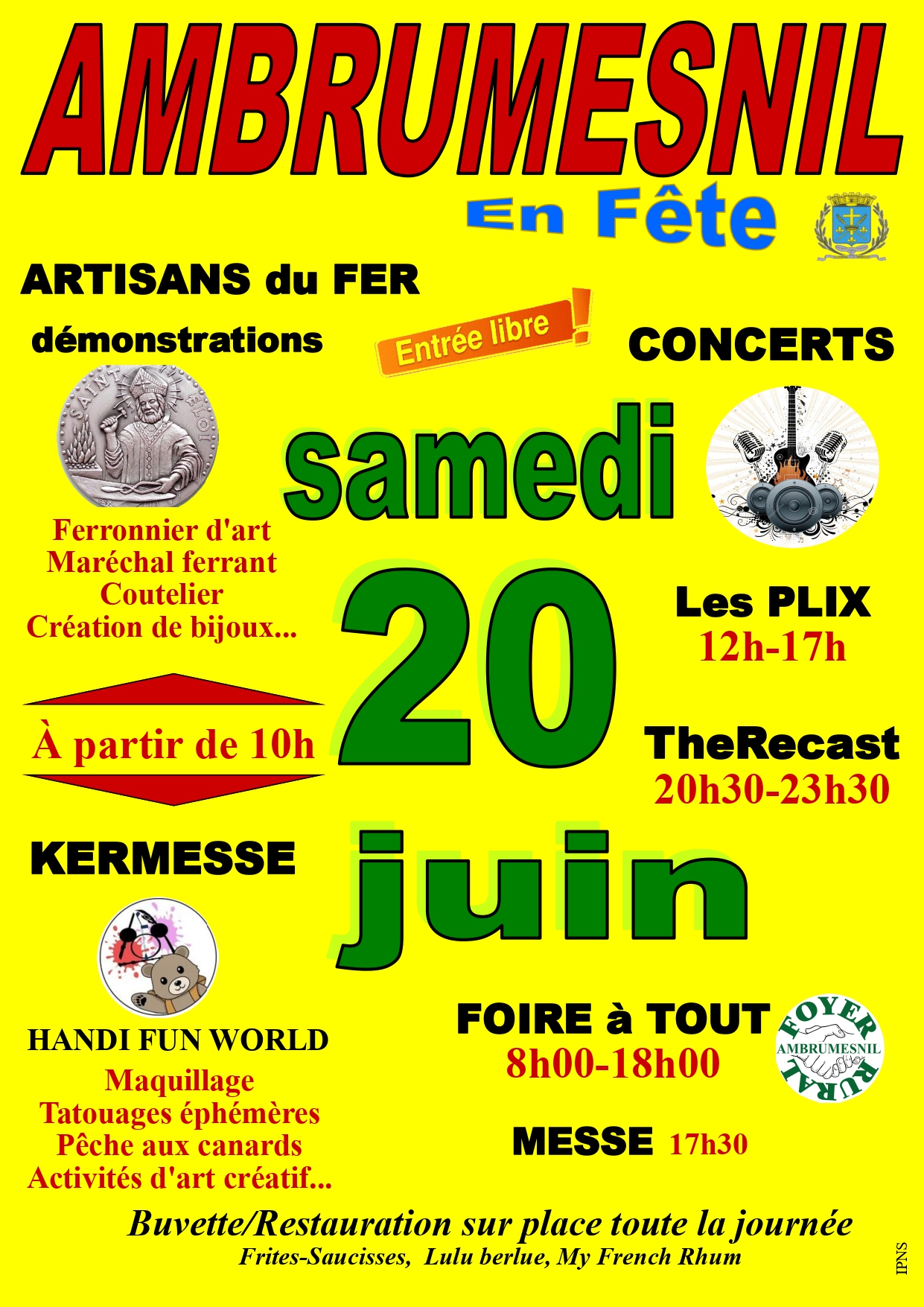 Ambrumesnil en Fête (foire à tout, concerts, kermesse, démonstration...)