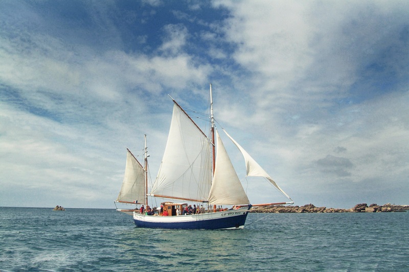 Journée balade dans les îles Chausey à bord du vieux gréement Charles Marie