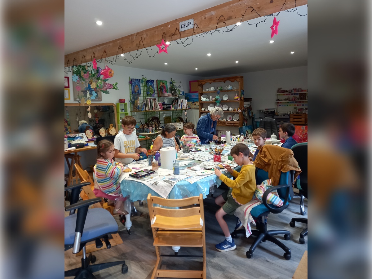 Ateliers créatifs "Couleurs d'Elvine" : peinture sur céramique