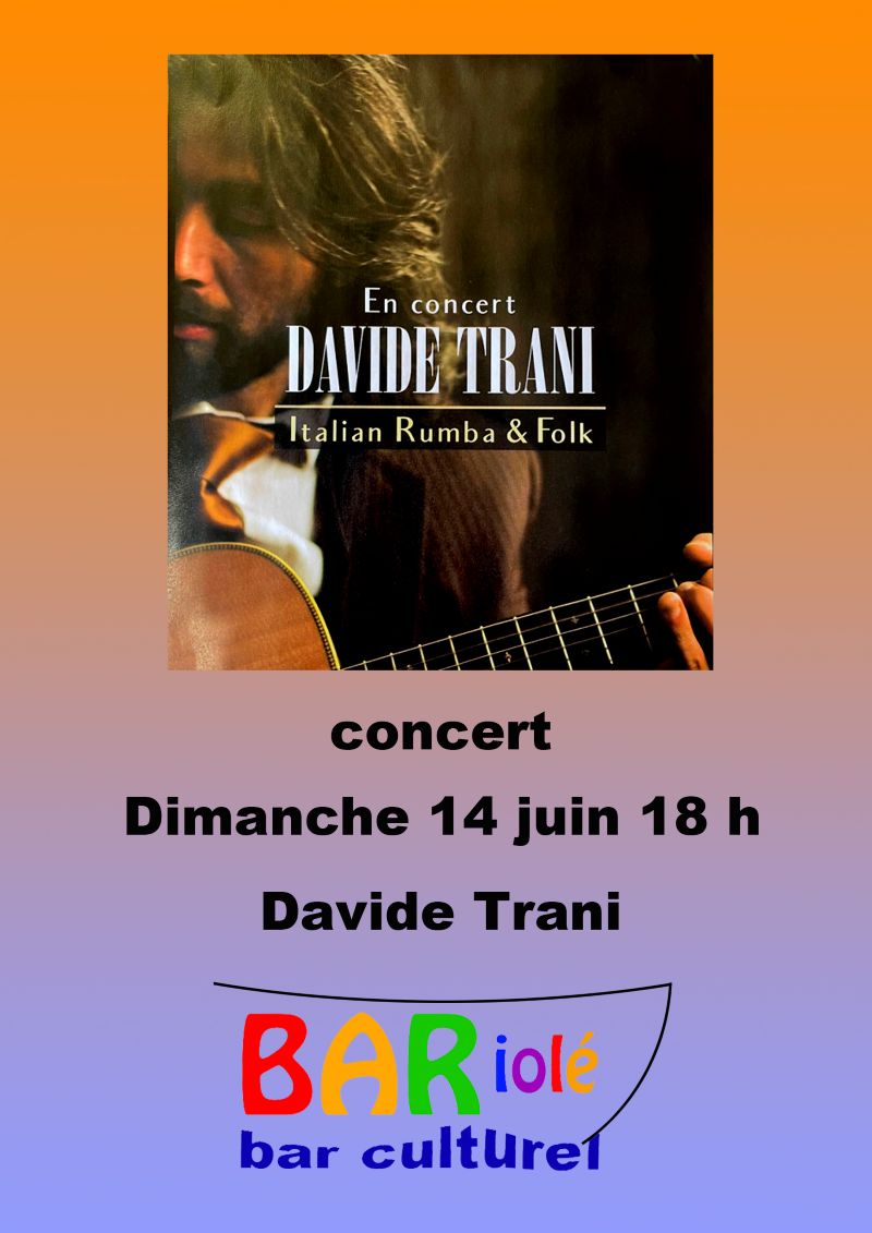 Concert David Trani - Italien Rumba et Folk — visuel événement