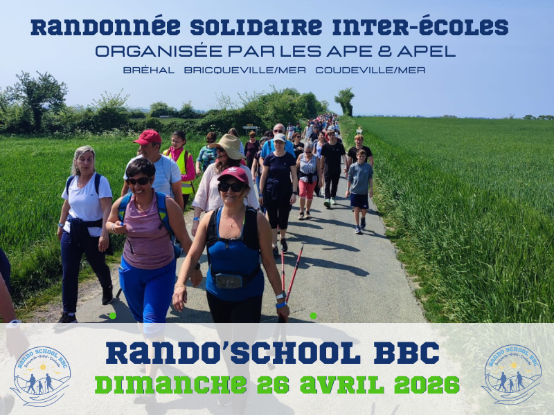 RandoSchool – Marche solidaire inter-écoles — visuel événement