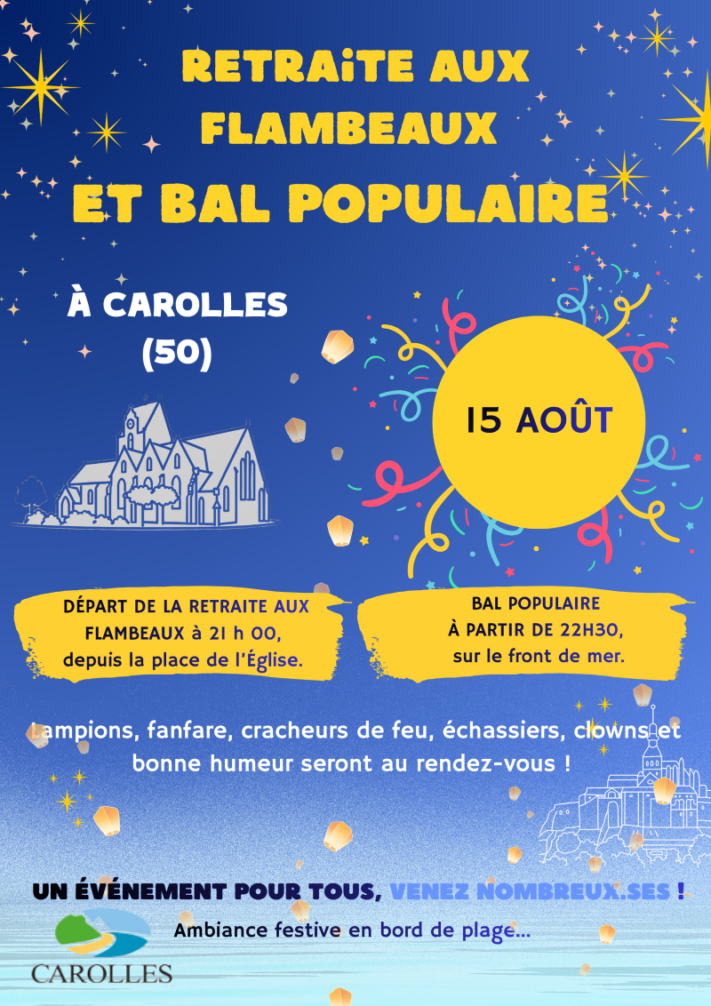 Retraite aux flambeaux et bal populaire