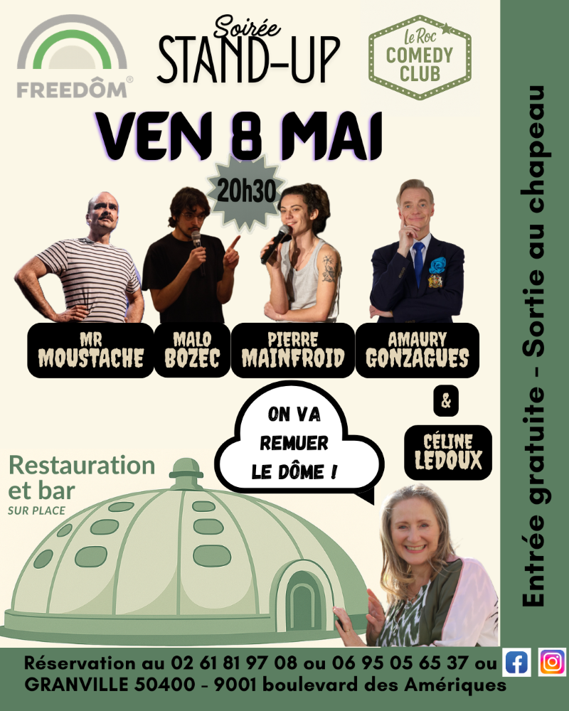 Le Roc Comedy Club au Freedôm — visuel événement