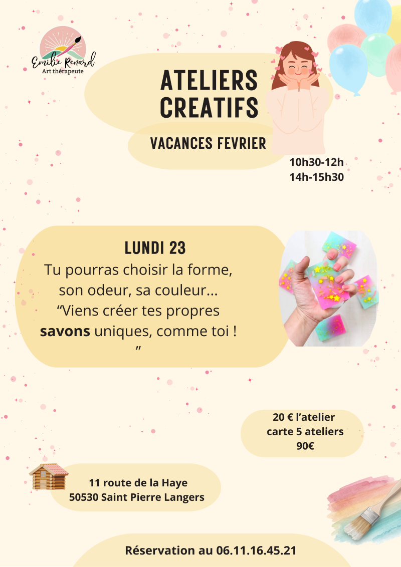 Ateliers créatifs : création de Savons