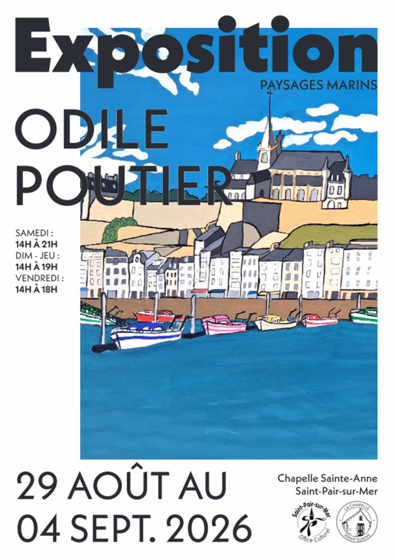 Exposition « Paysage marins » d'Odile Poutier — visuel événement
