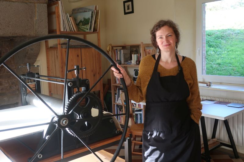Travail de l'estampe - visite d'atelier et démonstration