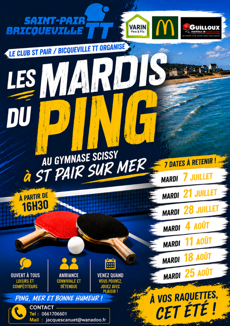 Les mardis du ping