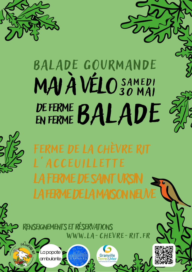 Mai à vélo - Balade gourmande de Ferme en Ferme — visuel événement