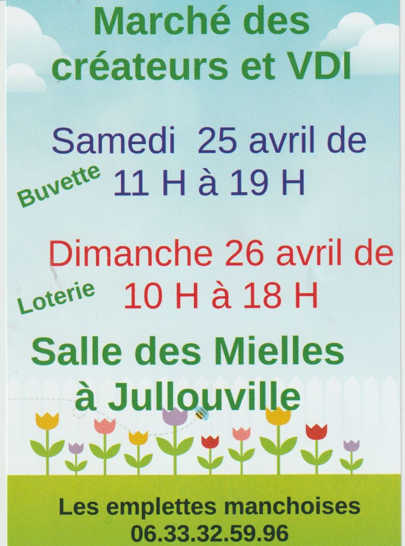 Marché des créateurs/créatrices et VDI (vendeuse à domicile indépendante)