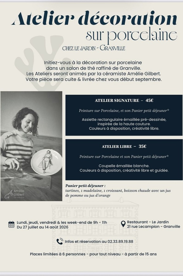 Peinture sur porcelaine — visuel événement