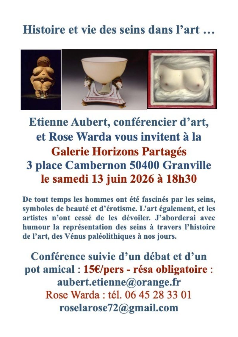 Conférence d'art et d'histoire et vie des seins dans l'art