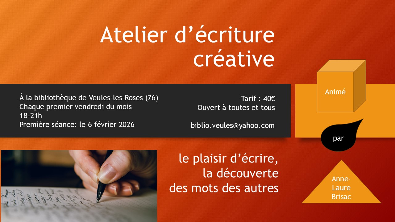 Atelier d'écriture créative