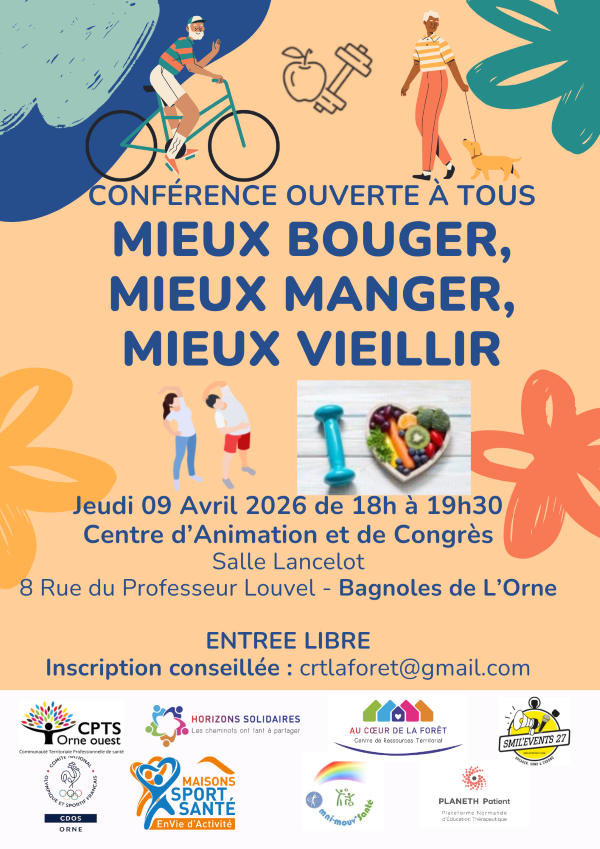 Conférence : «Mieux bouger, mieux manger, mieux vieillir"