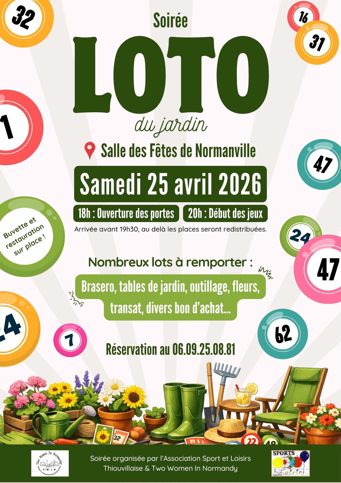 Soirée loto du jardin