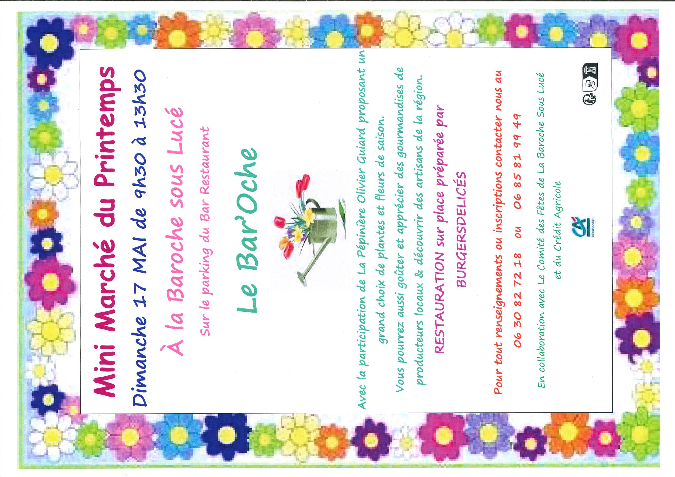 Mini marché de Printemps à la Baroche sous Lucé