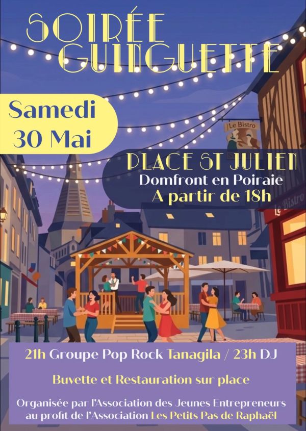 Soirée guinguette  en faveur de l'association "les petits pas de Raphaël"