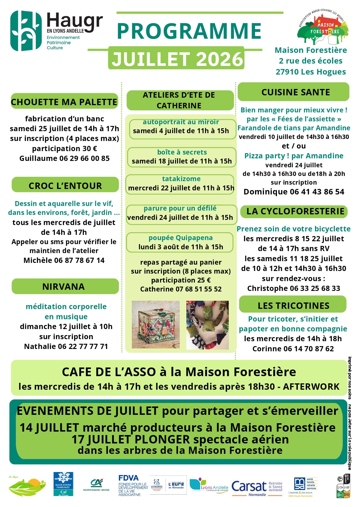 ATELIER CUISINE SANTÉ : Bien manger pour mieux vivre ! à la Maison forestière des Hogues