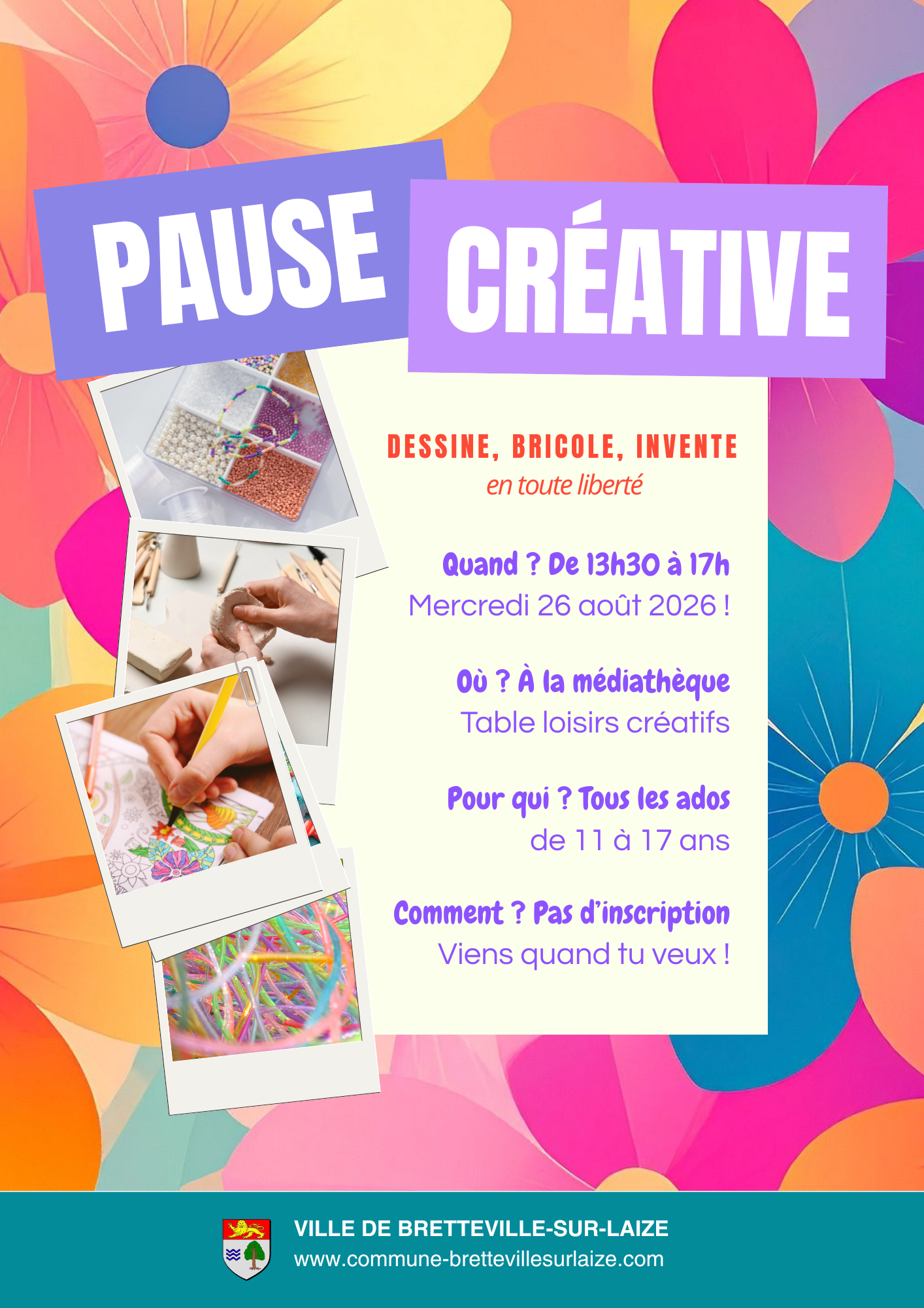 Pause créative des ados