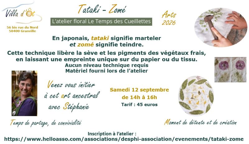 Atelier TATAKI-ZOMÉ avec le Temps des Cueillettes