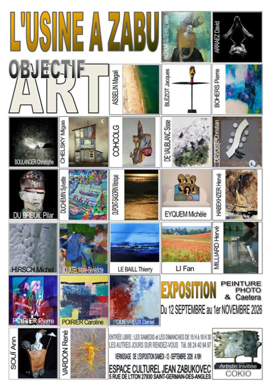 Exposition à l'Usine à Zabu : "Objectif Art"