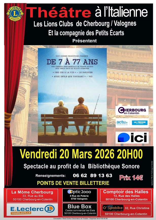 Théatre : Comédie « de 7 à 77 ans »
