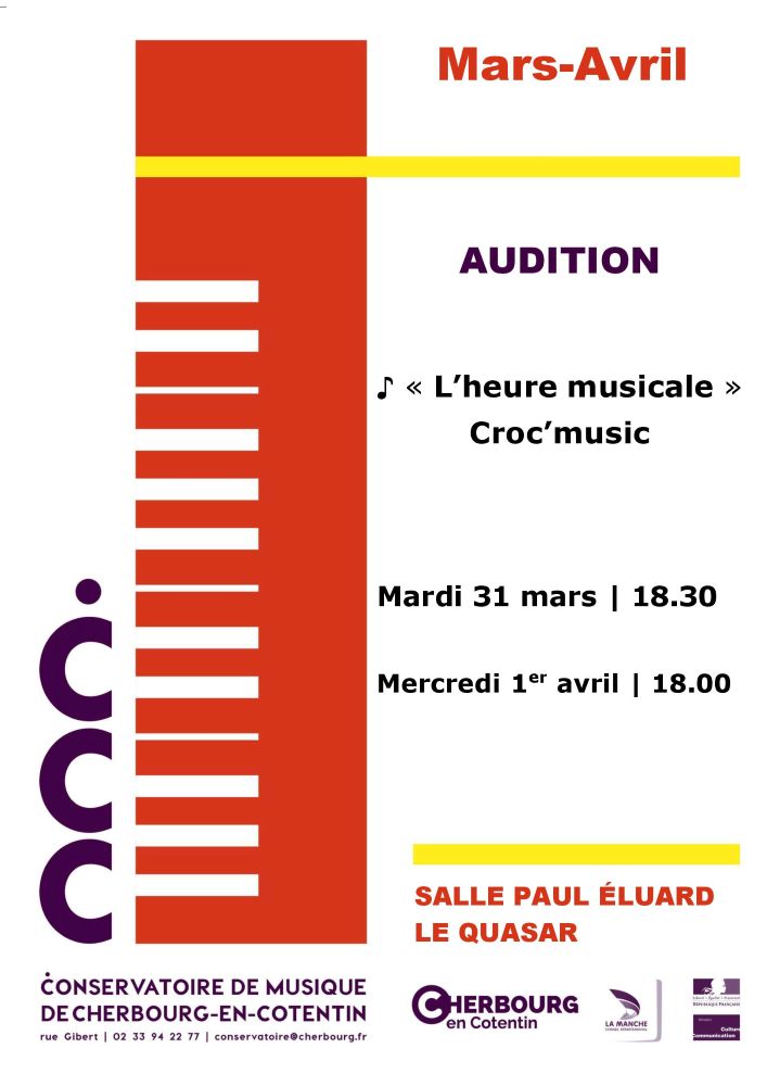 L'heure musicale - Audition Croc'music