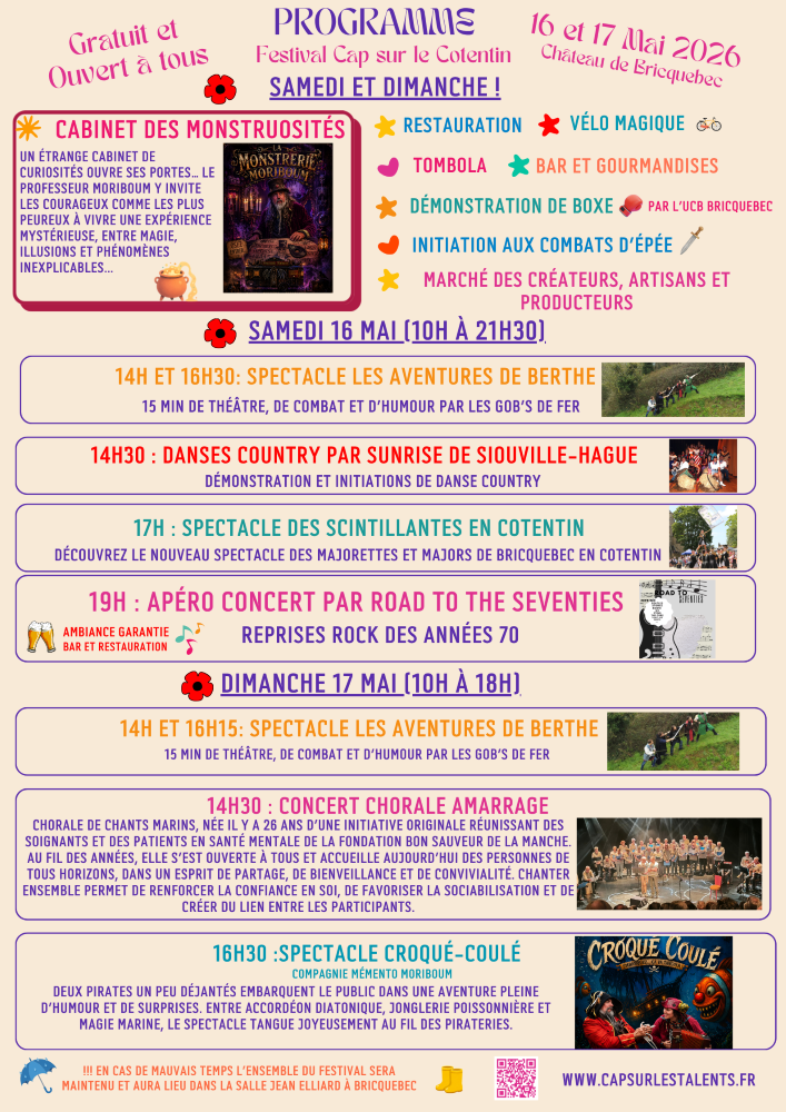 Festival Cap sur le Cotentin, Bricquebec-en-Cotentin