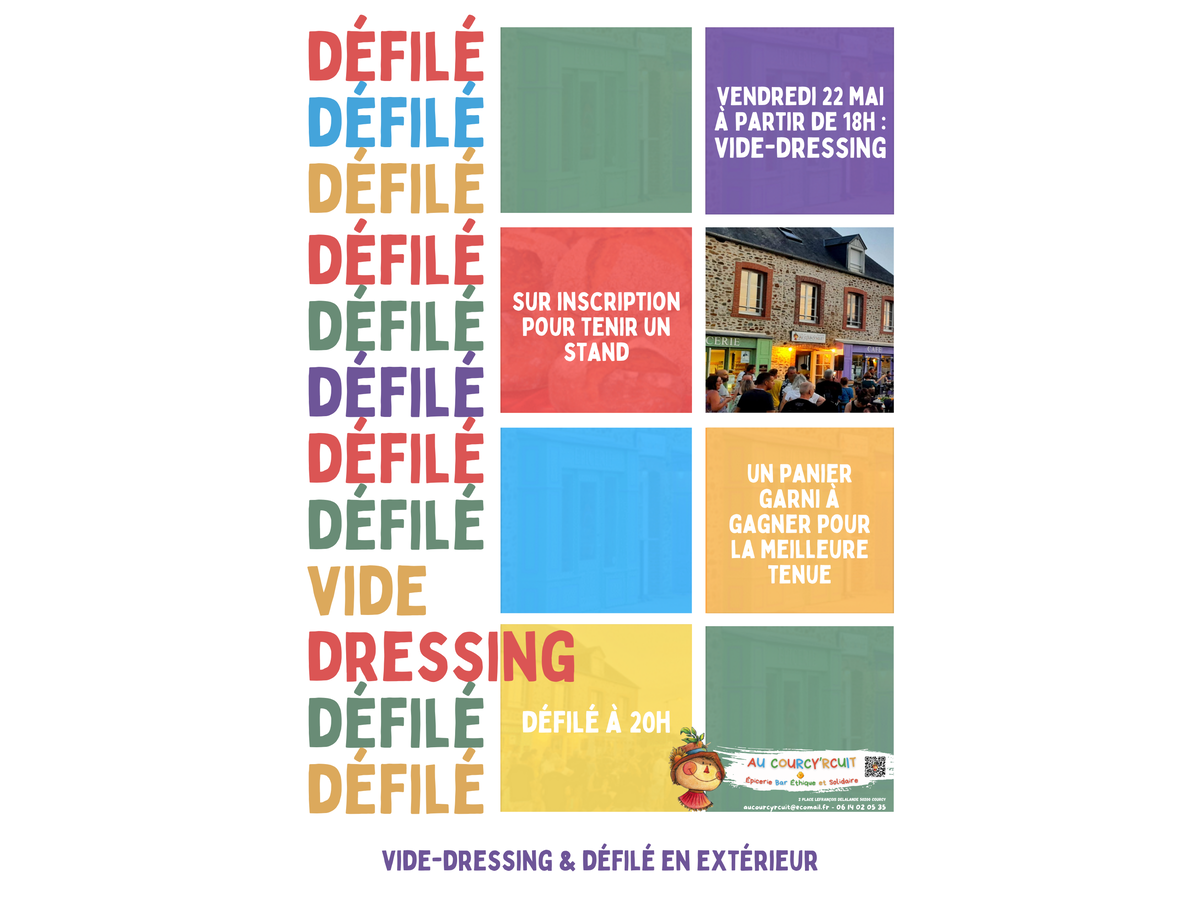 Vide-dressing & défilé — visuel événement