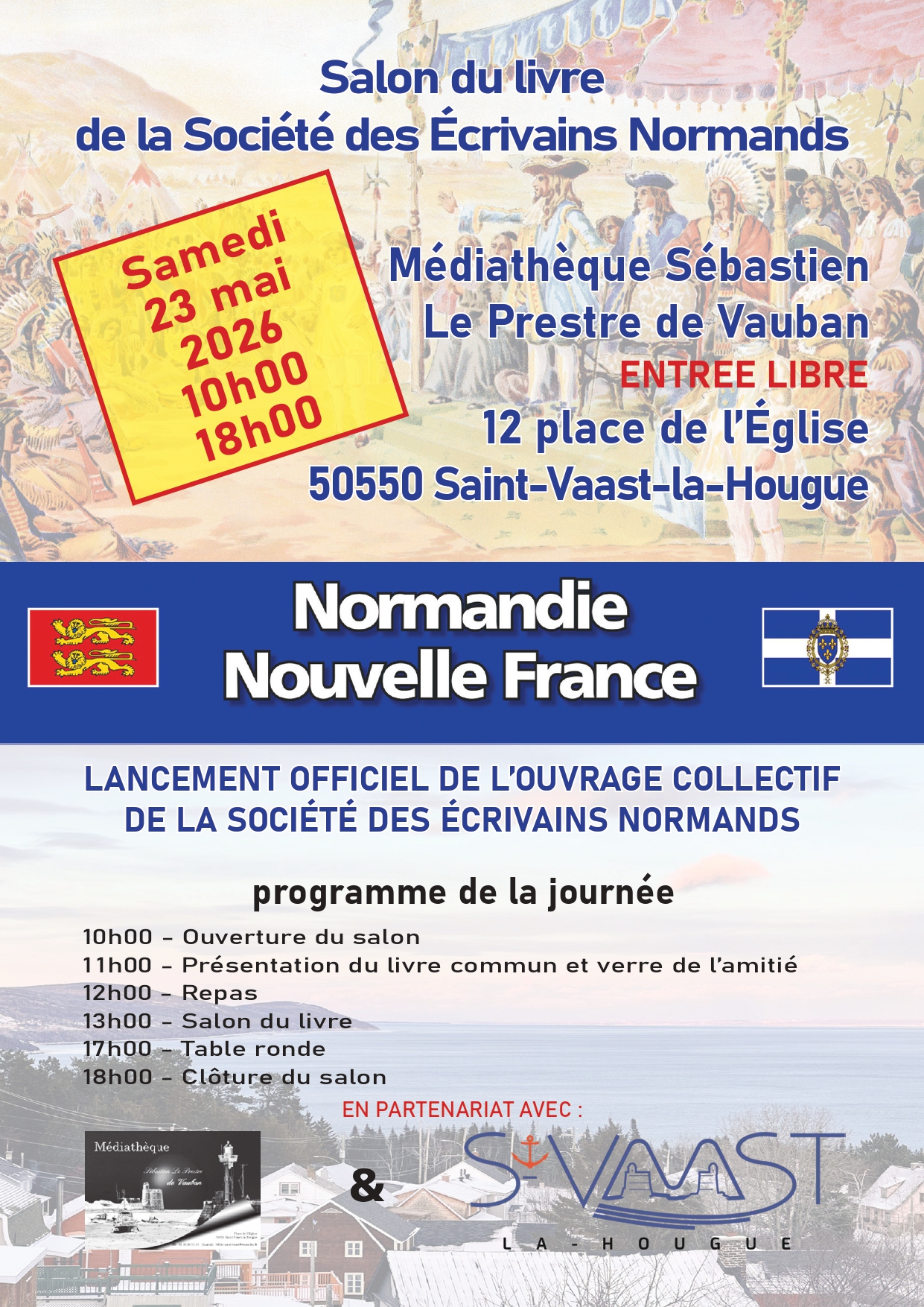 Salon du livre de la société des Ecrivains Normands — visuel événement